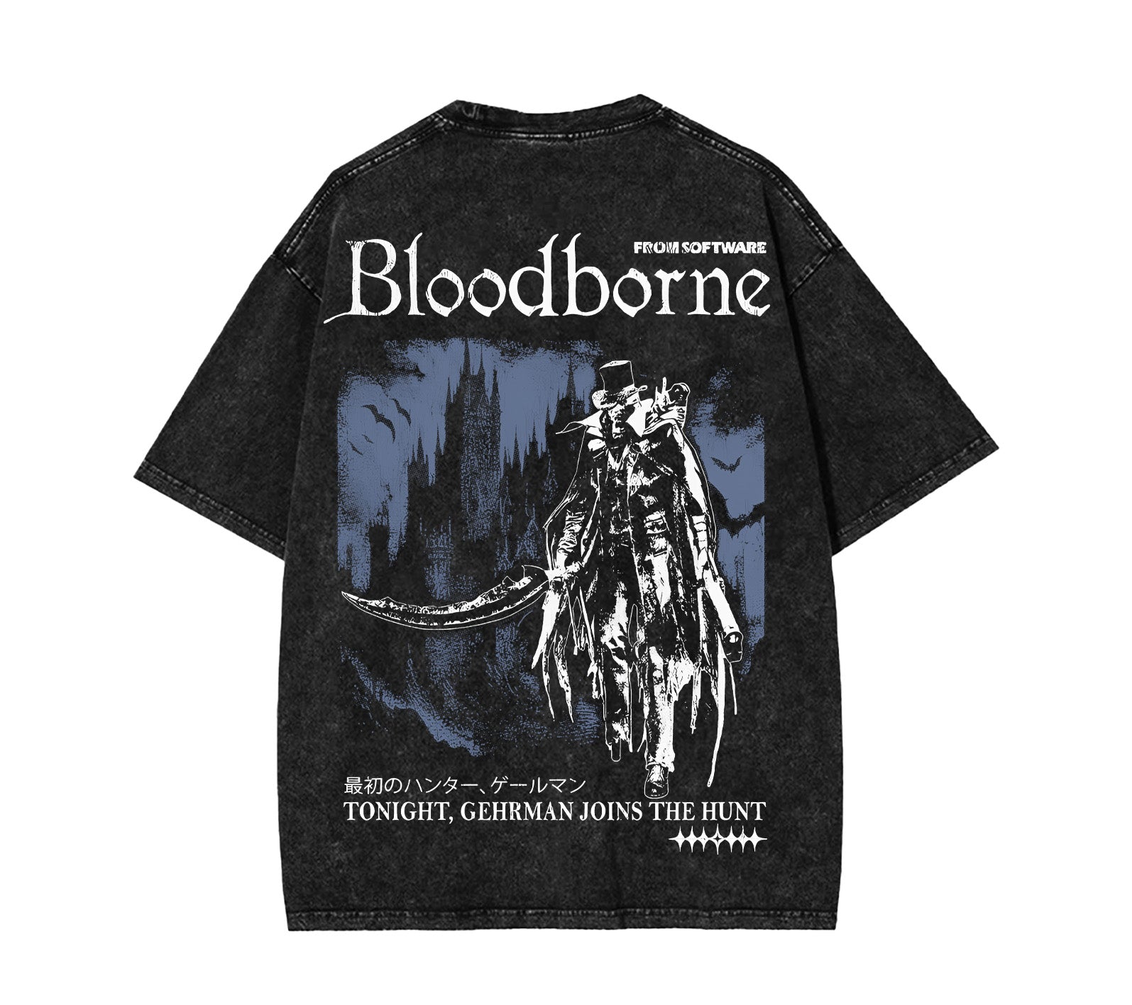 Bloodborne Gehrman The First Hunter Washed T-Shirt  [TPR] - Image 3